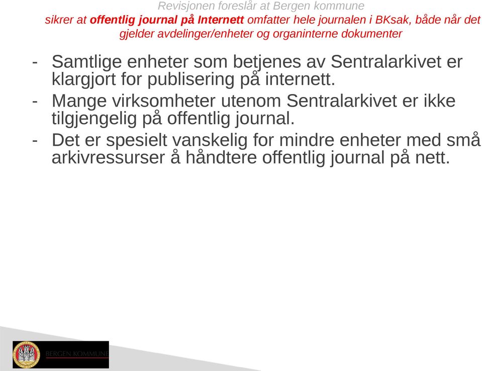 klargjort for publisering på internett.