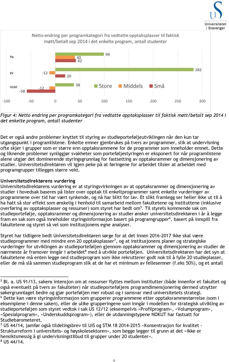 Enkelte emner gjenbrukes på tvers av programmer, slik at undervisning ofte skjer i grupper som er større enn opptaksrammene for de programmer som inneholder emnet.