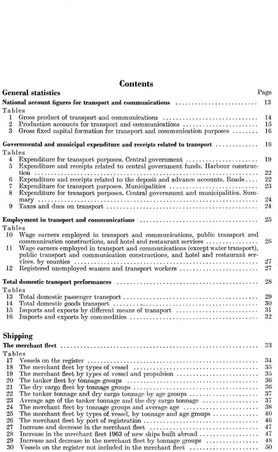 transport purposes. Central government 19 5 Expenditure and receipts related to central government funds.