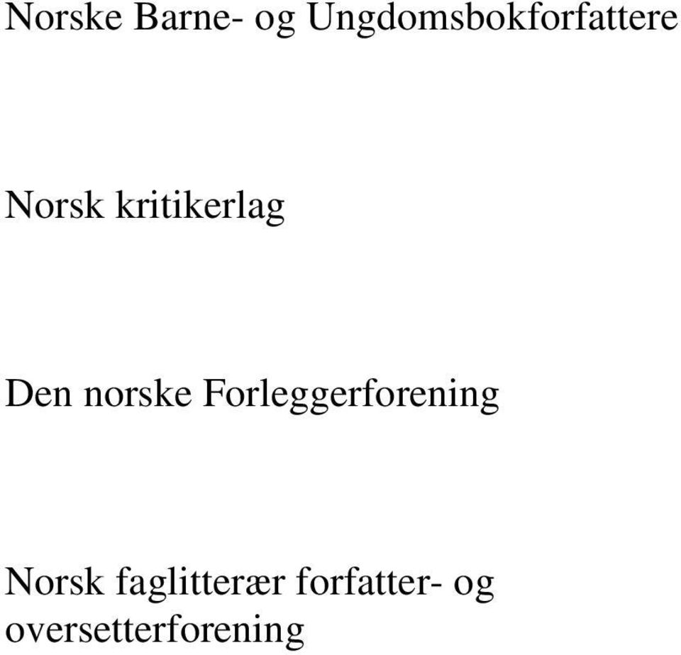 kritikerlag Den norske