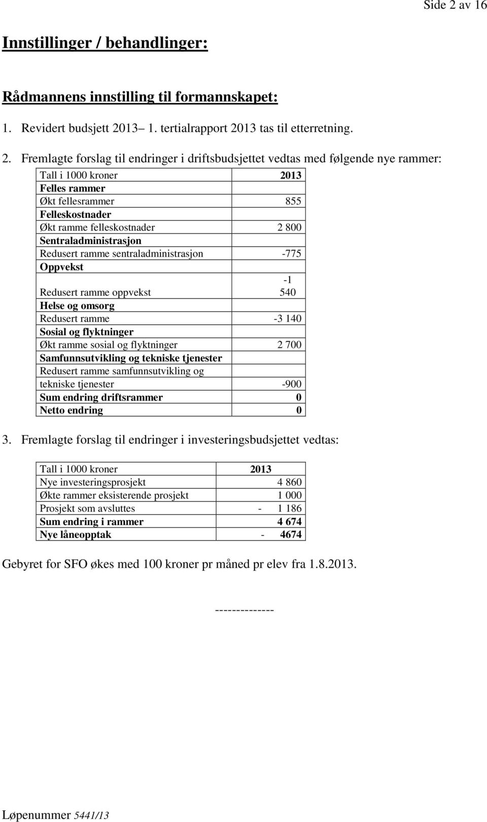 13 1. tertialrapport 20