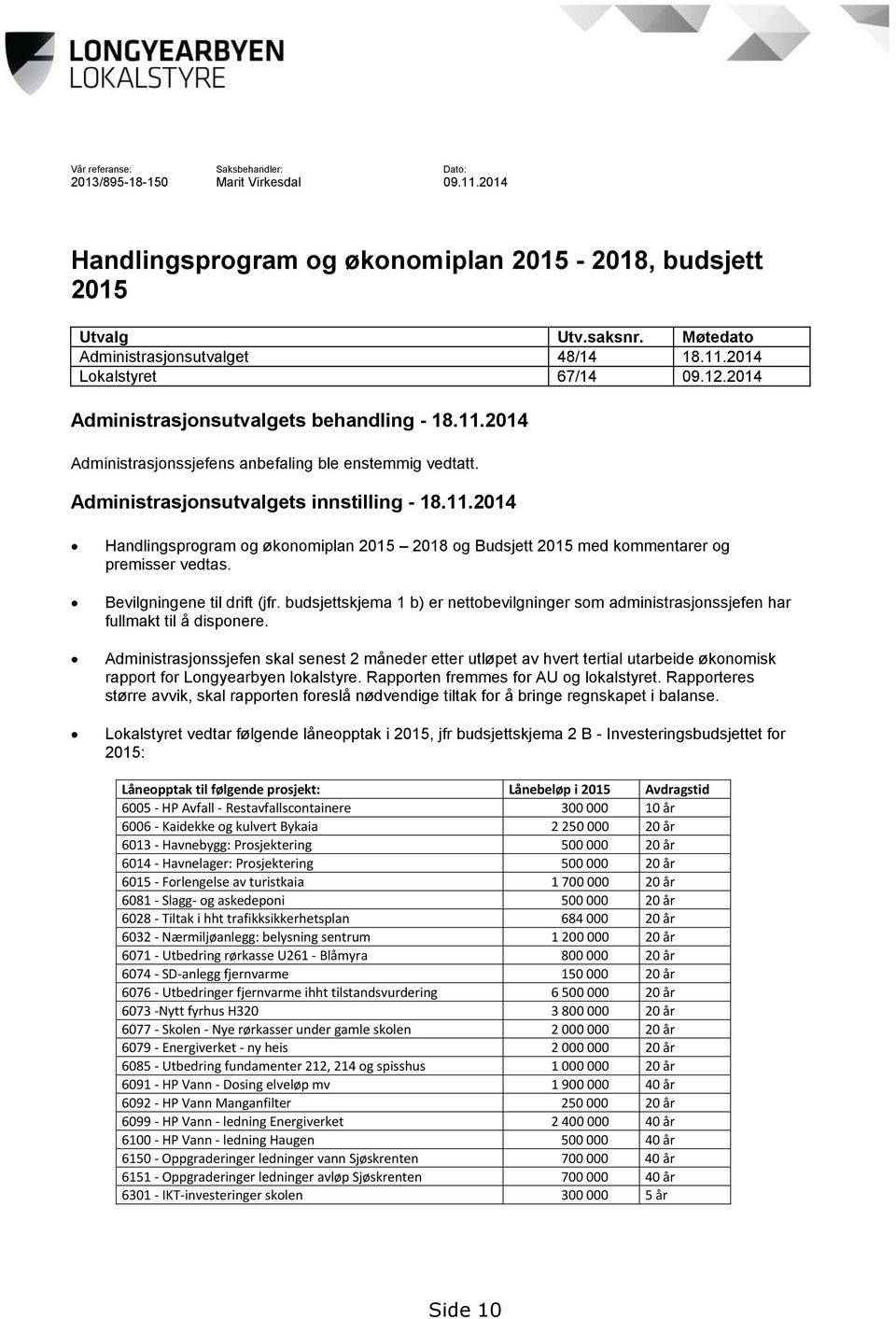 Bevilgningene til drift (jfr. budsjettskjema 1 b) er nettobevilgninger som administrasjonssjefen har fullmakt til å disponere.