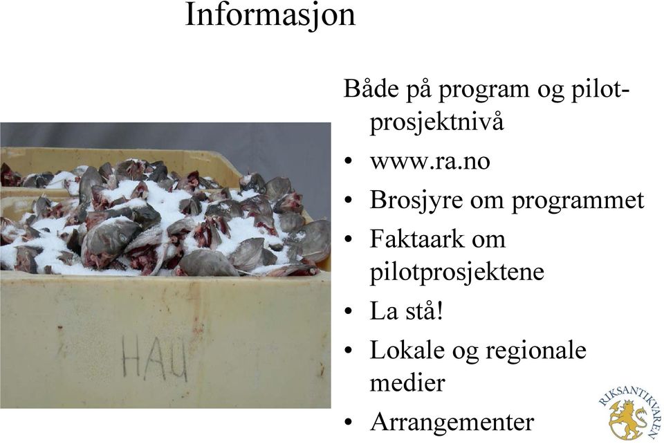 no Brosjyre om programmet Faktaark om