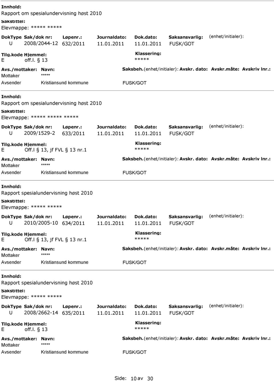 vmappe: 2008/2044-12 632/2011 FSK/GOT off.l.