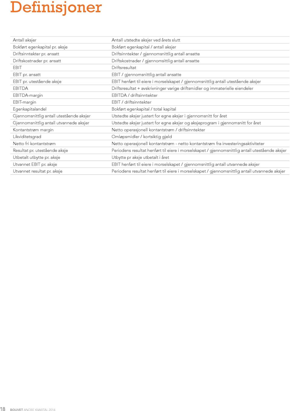 kontantstrøm Resultat pr. utestående aksje Utbetalt utbytte pr. aksje Utvannet EBIT pr. aksje Utvannet resultat pr.