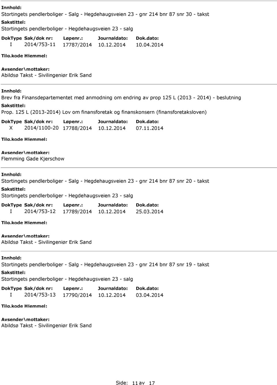 125 L (2013-2014) Lov om finansforetak og finanskonsern (finansforetaksloven) 2014/110