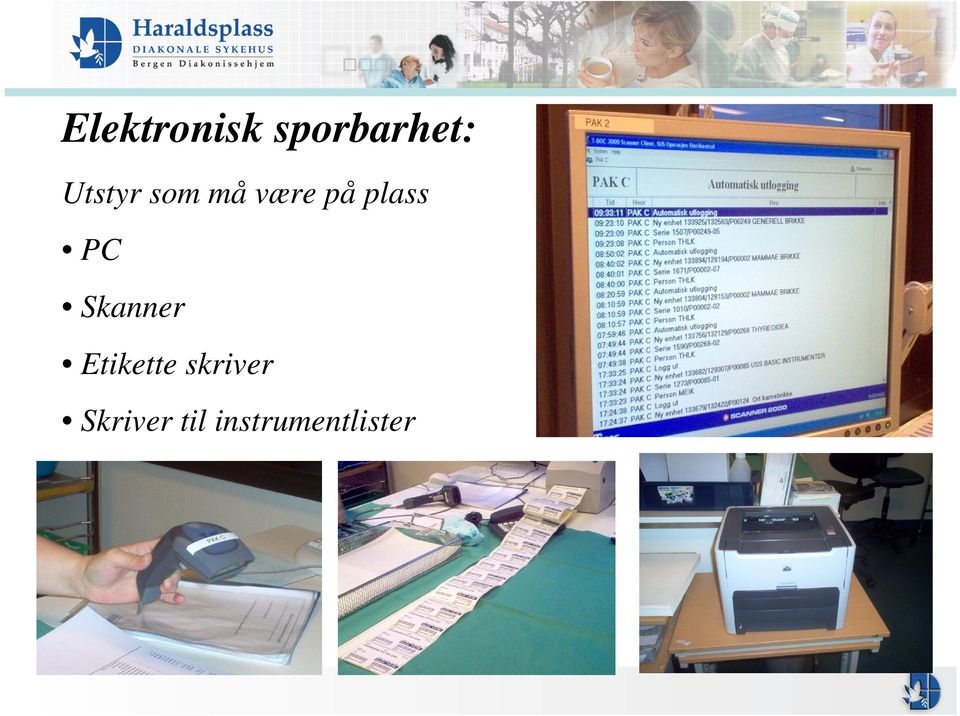 plass PC Skanner Etikette