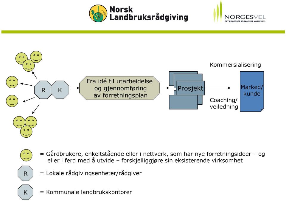 nettverk, som har nye forretningsideer og eller i ferd med å utvide forskjelliggjøre