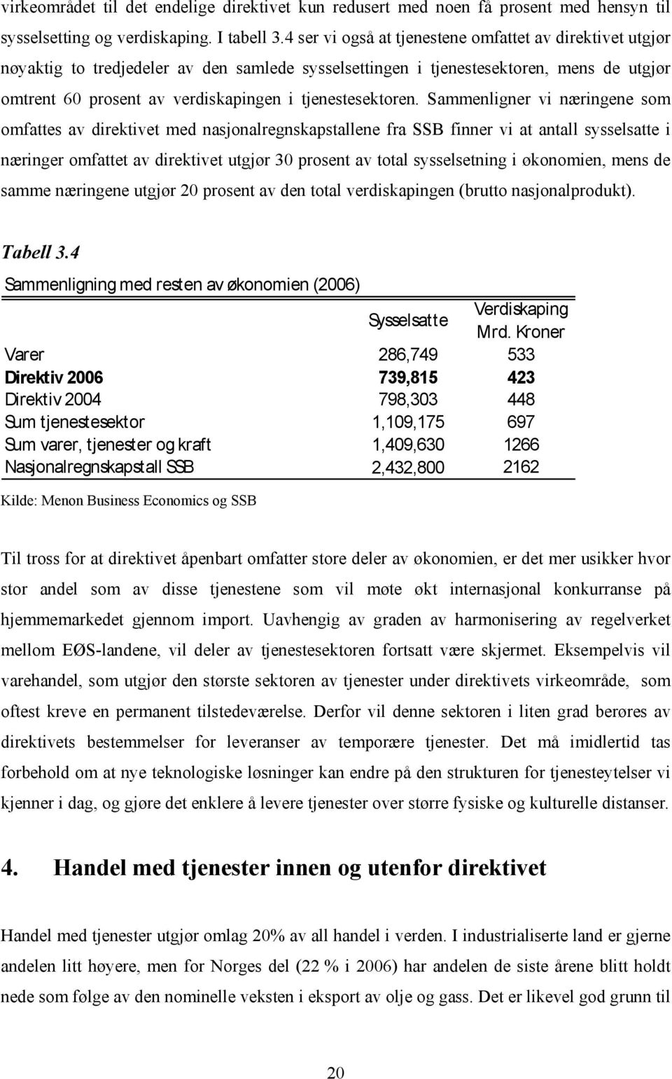 tjenestesektoren.