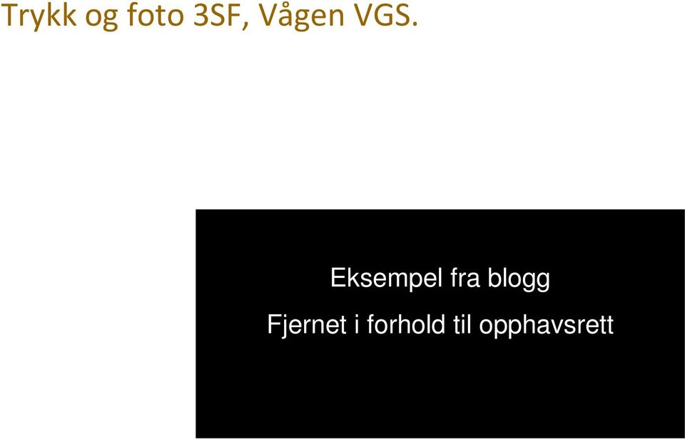 Eksempel fra blogg