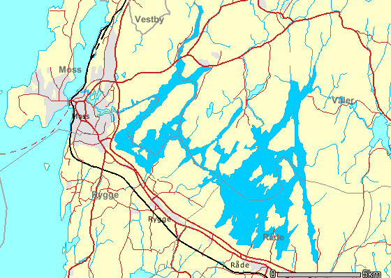 Vestre Vansjø Storefjorden Hydroakustikk Flytegarn Mosselva Bunngarn Dillingøy Fig. 2.