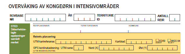 Instruks for innlegging av kongeørndata i Rovbase - intensivområder Nasjonalt overvåkingsprogram for rovvilt (www.rovdata.