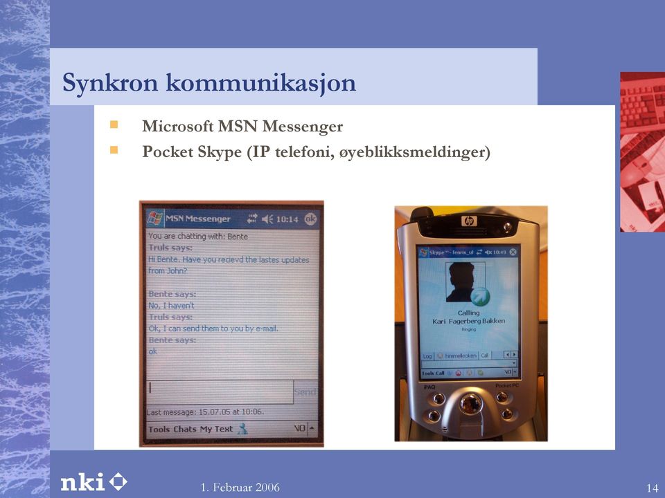 Pocket Skype (IP