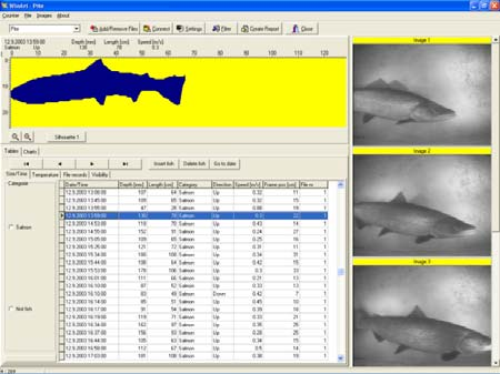 Andre produkter / lik teknologi Riverwatcher fisketeller i elver bygger på biomassemåleren Lagrer skyggebilde og