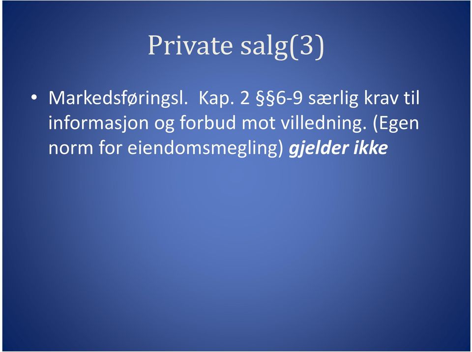 informasjon og forbud mot