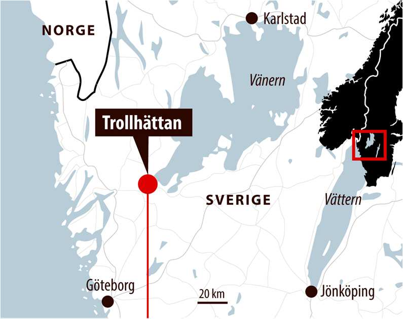 Mordene på Kronan skole i Trollhättan Momentene er innhentet gjennom det nordisk samarbeid mellom politistyrkene.
