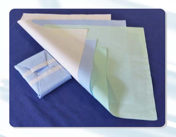 Supawrap Soft Mykt Sterilization steriliserings Wrap papir S EO G 2 Steam, ETO & Gamma Sterilization White Hvit / / Grønn/ Green Blå / Blue ISO11607 part 1 and EN868-2 ISO 9001.