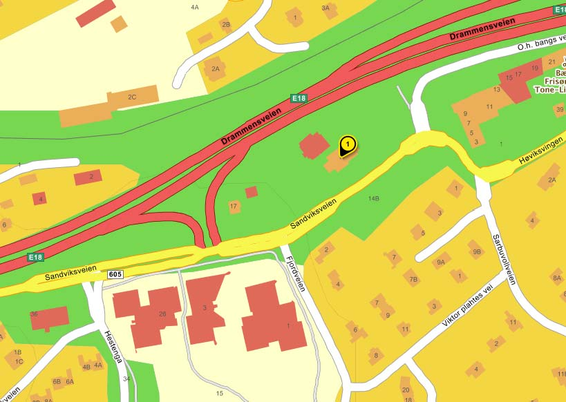 1. Innledning Statens vegvesen skal etablere ny gang- og sykkelvei på Høvik, og Bærum kommune skal samtidig etablere ny VA-omlegging på strekningen Hestenga Sarbuvollveien.
