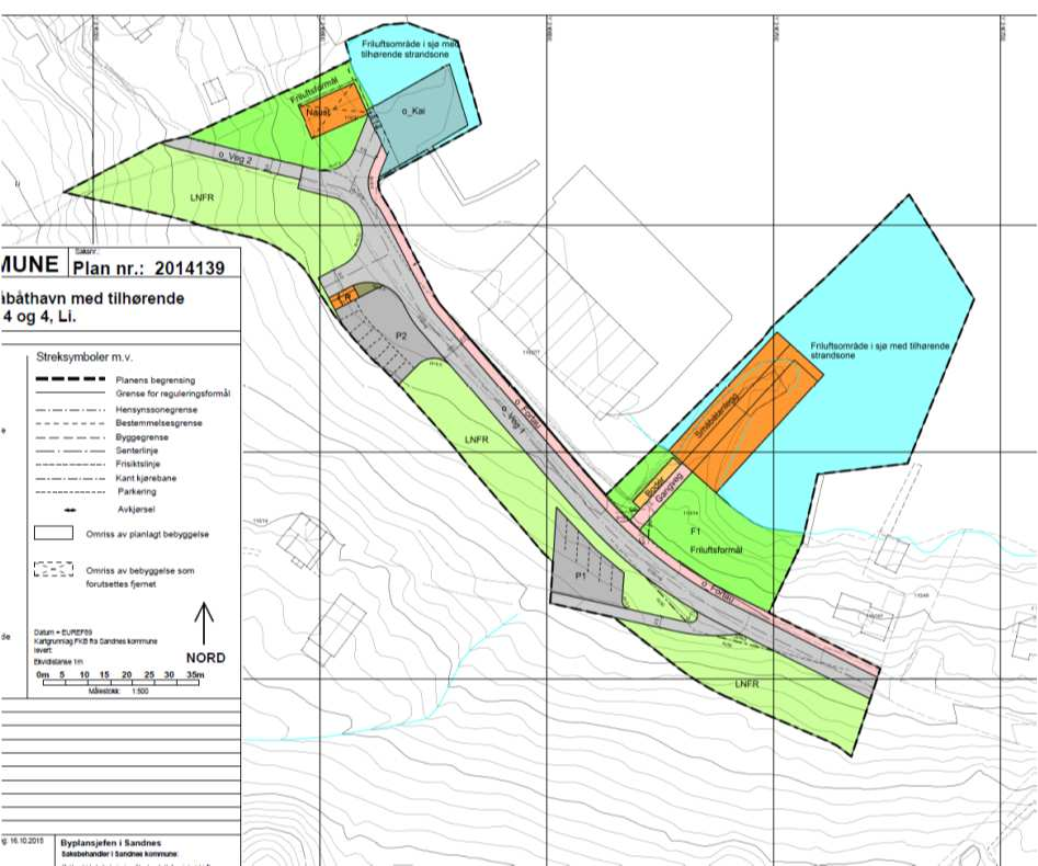 1.4 Planlagt tiltak Figur 1 Forslag til reguleringsplan Planområdet ligger på Li, (Hommersåk) i Sandnes kommune, ca. 15. km fra Sandnes sentrum.