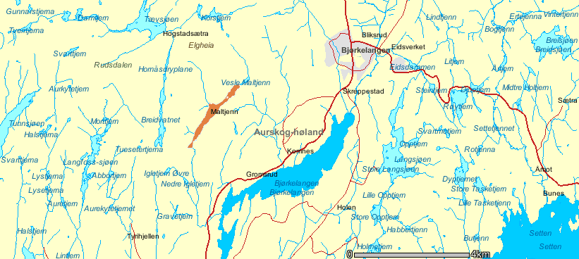 4.2 Akershus I Akershus følges to innsjøer.