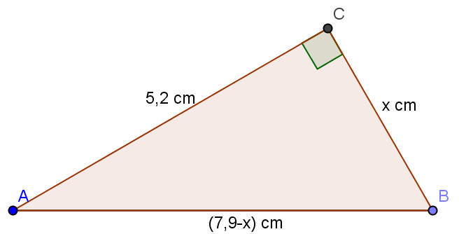 NIVÅ F F.2: Kunne bruke Pytagoras setning for å beregne sider i trekanter når størrelsene for øvrig er gitt som sum, differanse eller lignende. (Må bruke kvadratsetninger.