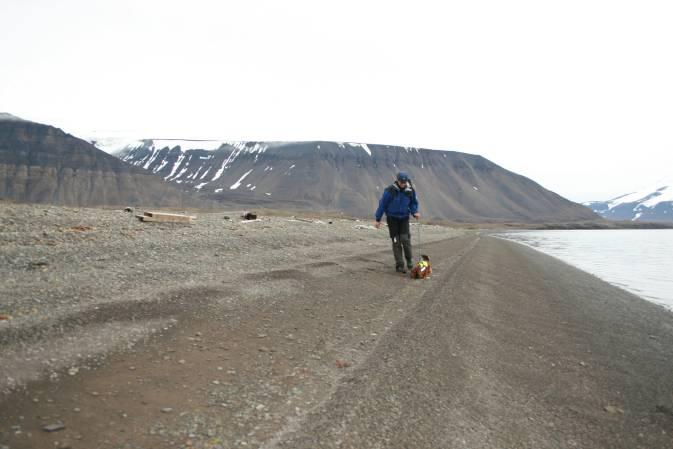 Detecting oil residues in arctic beaches Click for stack of