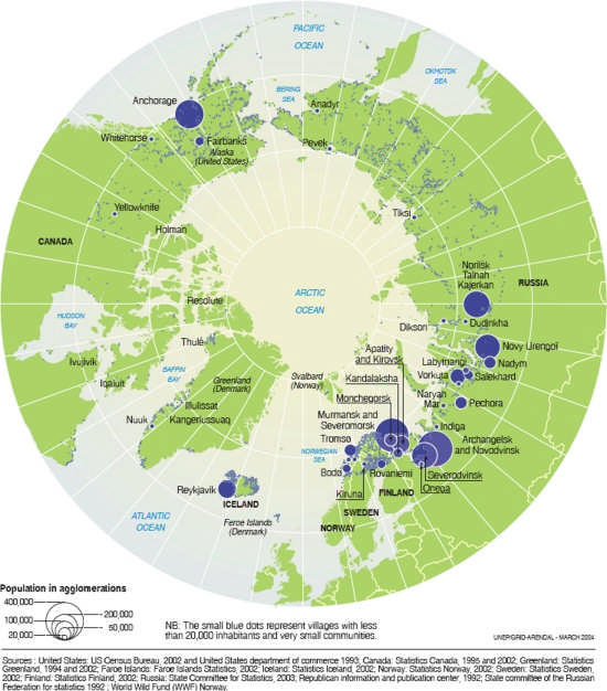 Det bor folk i Arktis 4 10 millioner 400 000 1,3