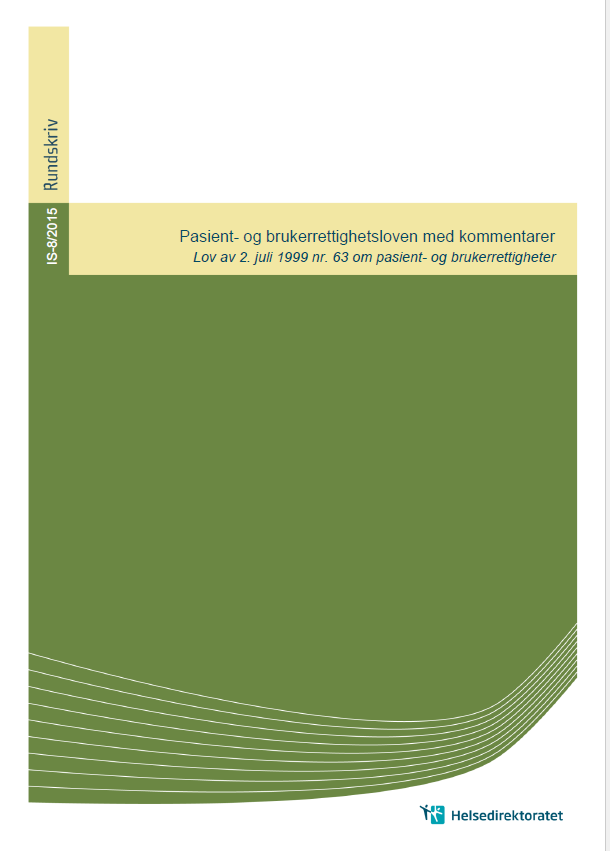 Rundskrivet til pasient- og brukerrettighetsloven, som nå foreligger i revidert og oppdatert versjon, inneholder de enkelte bestemmelsene i loven med kommentarer.