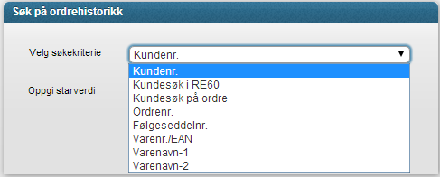 Page 11 of 18 Oppslag på en ordre i ordrehistorikk: Tilsendt SMS til kunde kvitteres her ved varemottak.