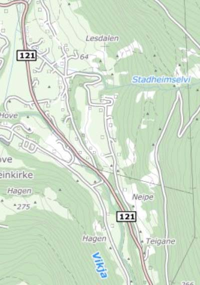 535916 Reguleringsplan Tenål SKISSEPLAN I ALTERNATIV, VEGVURDERING AsplanViak, Leikanger 08.05.15- rev. 13.05.15, prosjekt 535916 1.