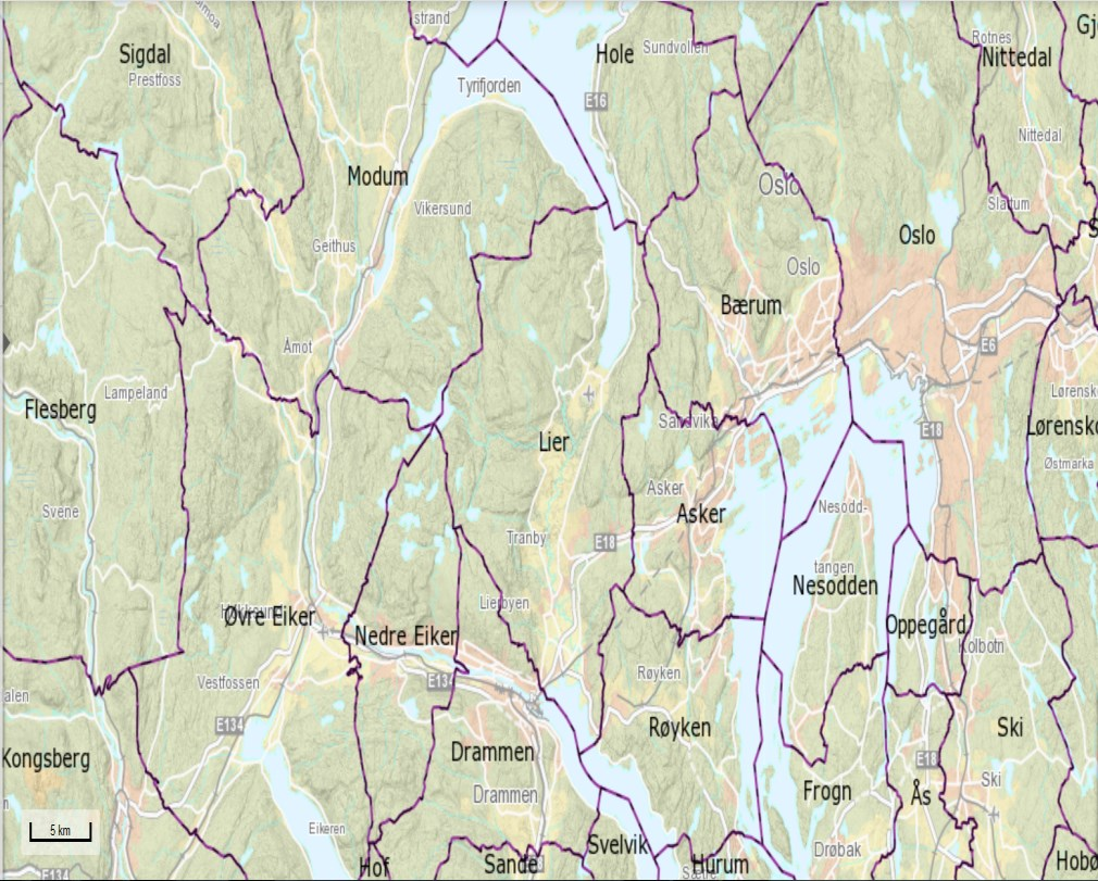 Hensikten med Det offentlige kartgrunnlaget (DOK) Likt datagrunnlag for vurdering / behandling på tvers av