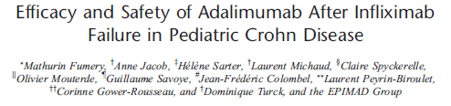 Biologisk behandling (anti-tnf) av pediatrisk Crohns sykdom Nationwide observational cohort study Retrospective pt chart review 15 Dutch centres 53 pt with CD, IFX ADA (2005-2013) wpcdai or PGA