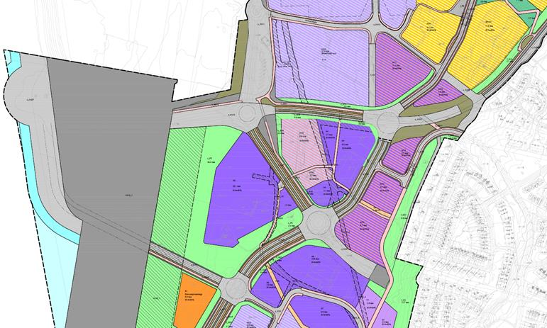 2.5.3 Vedtatte reguleringsplaner Områdereguleringsplan for Langnes Figur 7 Områdereguleringsplan for Langnes Kartet ovenfor viser utsnitt av områdereguleringsplanen for Langnes.