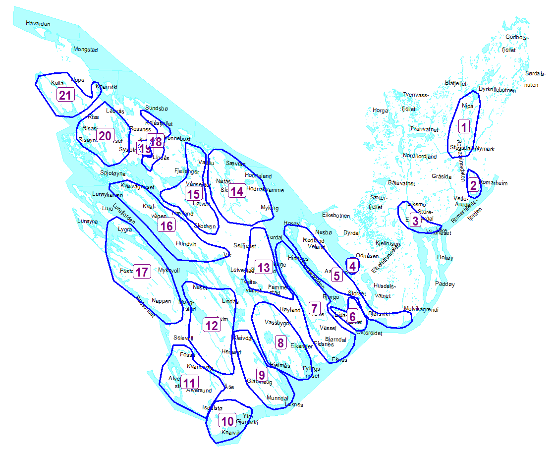 Eigedom, sjå detaljkart Rodeinndeling 2015