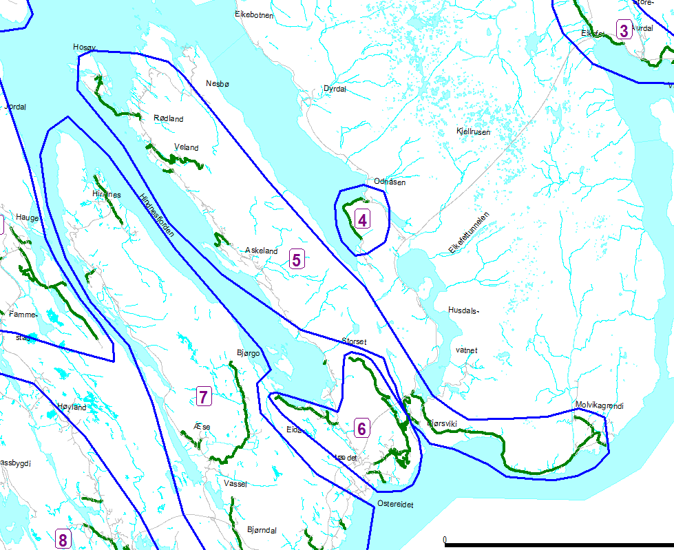Rode 5 Totland, Askvik, Hosøy, Veland, Skogen,
