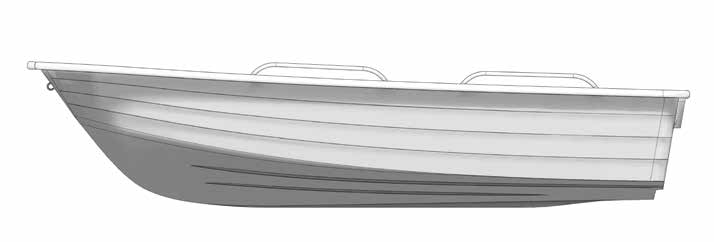 STING 470 STING 470 TEKNISKE DATA Lengde: 464 cm Bredde: 189 cm Vekt: 320 kg uten motor Drivstofftank: Løs tank Motor max.