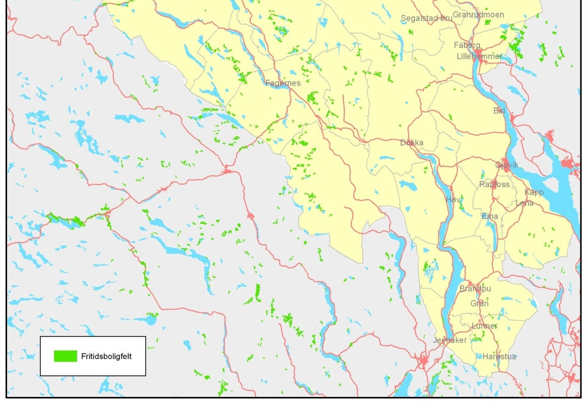 Den feltmessige utviklingen preger fritidsboligutbyggingen Bjorli Mususæter/Kvamsfjellet Venabygdsfjellet Gålå Kvitfjell