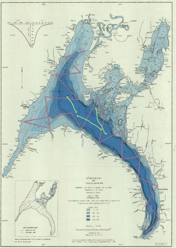 3.6 Tyrifjorden Tråling i Tyrifjorden ble gjennomført natta mellom 3. og 4. september, med tre tråltrekk (figur 23).