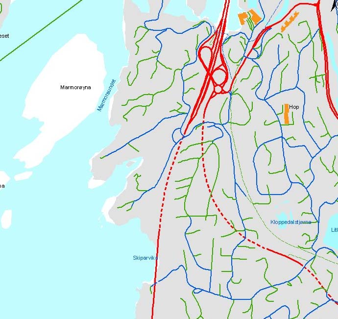 2. Planområdet 2.1. Lokalisering Planområdet ligger på Paradis, øst for Nordåsvannet i Fana bydel, Bergen kommune.
