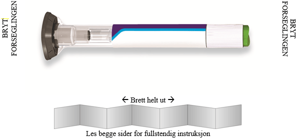 Bruksanvisning Trulicity 1,5 mg oppløsning for injeksjon i en ferdigfylt penn Dulaglutid OM TRULICITY FERDIGFYLT PENNLes hele bruksanvisningen og pakningsvedlegget nøye før du bruker din ferdigfylte