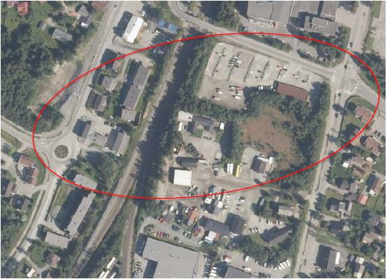 Figur 4.2 Området på Heimdal som skal bygges om 4.