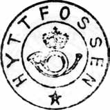 HYTTFOSSEN HYTTFOSSEN brevhus, i KlæbU herred, ble opprettet 16.09.1948. Posten til/fra stedet ble sendt med landpostbudrute nr. 6095 Klæbu - Brøttem. Brevhuset ble tildelt postnr. 7067 fra 18.03.
