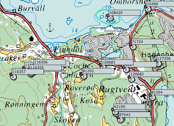 TERRENGET Planområdet ligger på sørsiden av en markant bergknaus ved Frierfjorden.