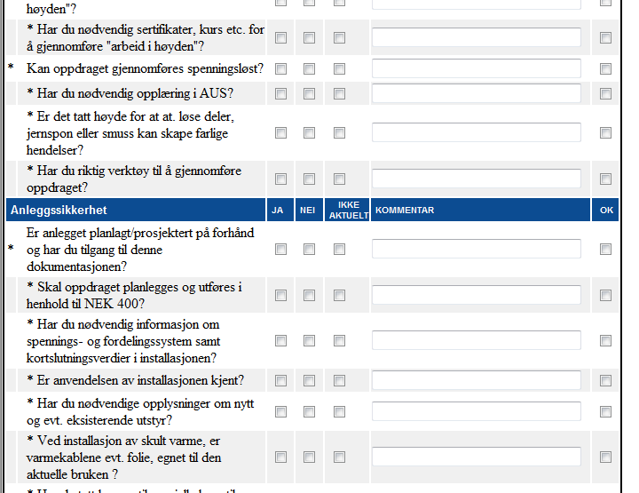 web PDF Sjekklister Rapporter Veiledninger