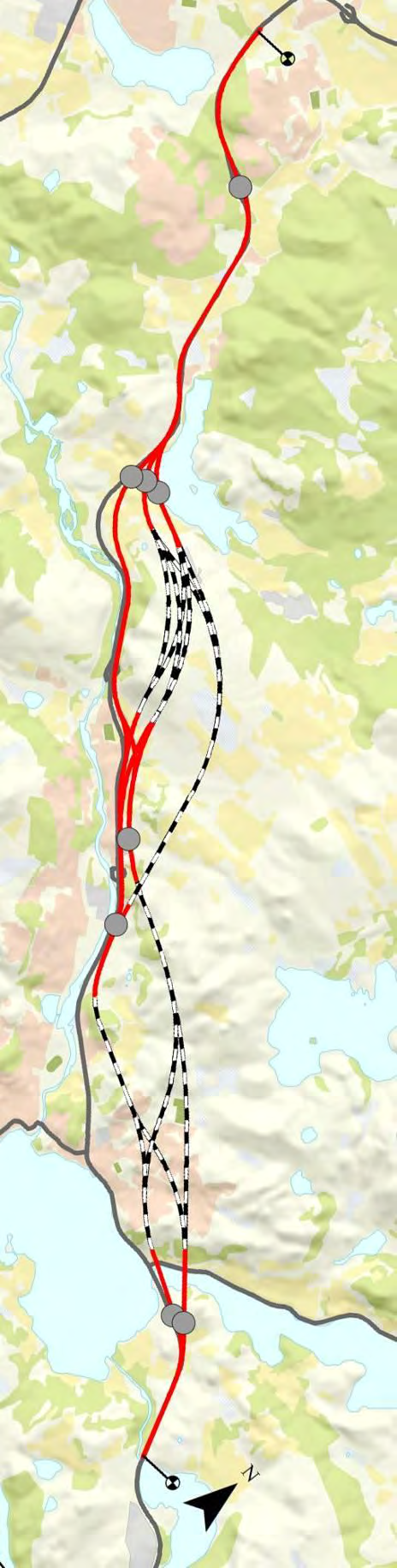 E39 Ålgd - Hove Hove 1.2 Avgrensning av delområder og aktuelle alternativer.