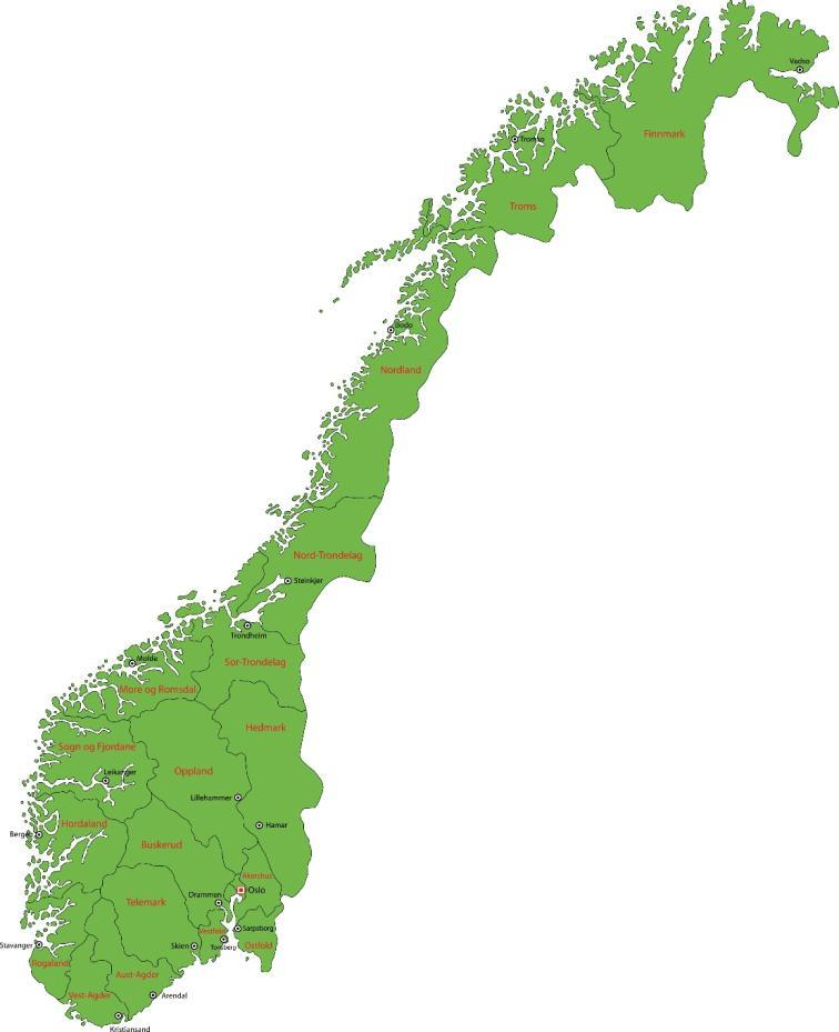 s regionskontorer Direktoratet for Organisasjon Dokumentasjon og