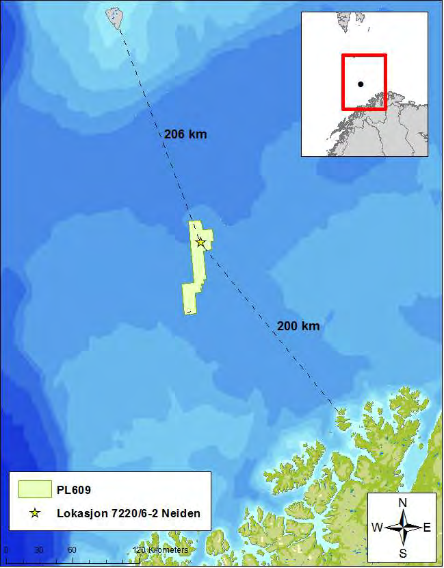 1 INNLEDNING 1.1 Aktivitetsbeskrivelse Lundin Norway AS (heretter Lundin) planlegger boring av letebrønn 7220/6-2 i PL609 i Barentshavet. Brønnen ligger i det sentrale Barentshavet (Bjørnøya Sør), ca.