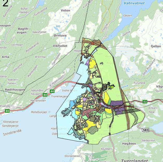 1. Målsetting med planarbeidet og beskrivelse av tiltaket Tiltaket er lokalisert på Løding Vestre på Tverlandet. Tiltakshaver er Bodø kommune ved Grunnskolekontoret og Bodø Kommunale Eiendomsforetak.