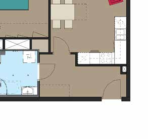 2-roms leilighet 2-roms leilighet 52,3 kvm BRA 52,3 kvm BRA Oppgang C, Leilighetstype 2R12 C22-2.