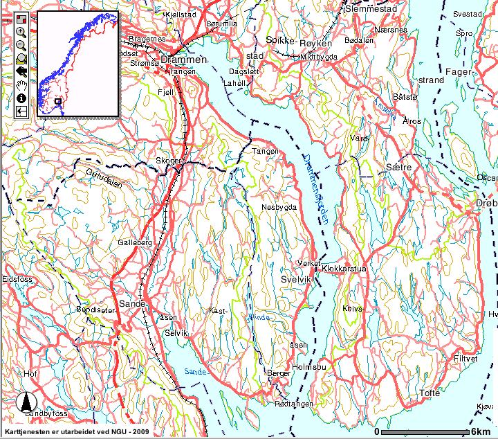 Vedlegg 1 Oversiktskart Drammen Yard AS holder til ved Tangen